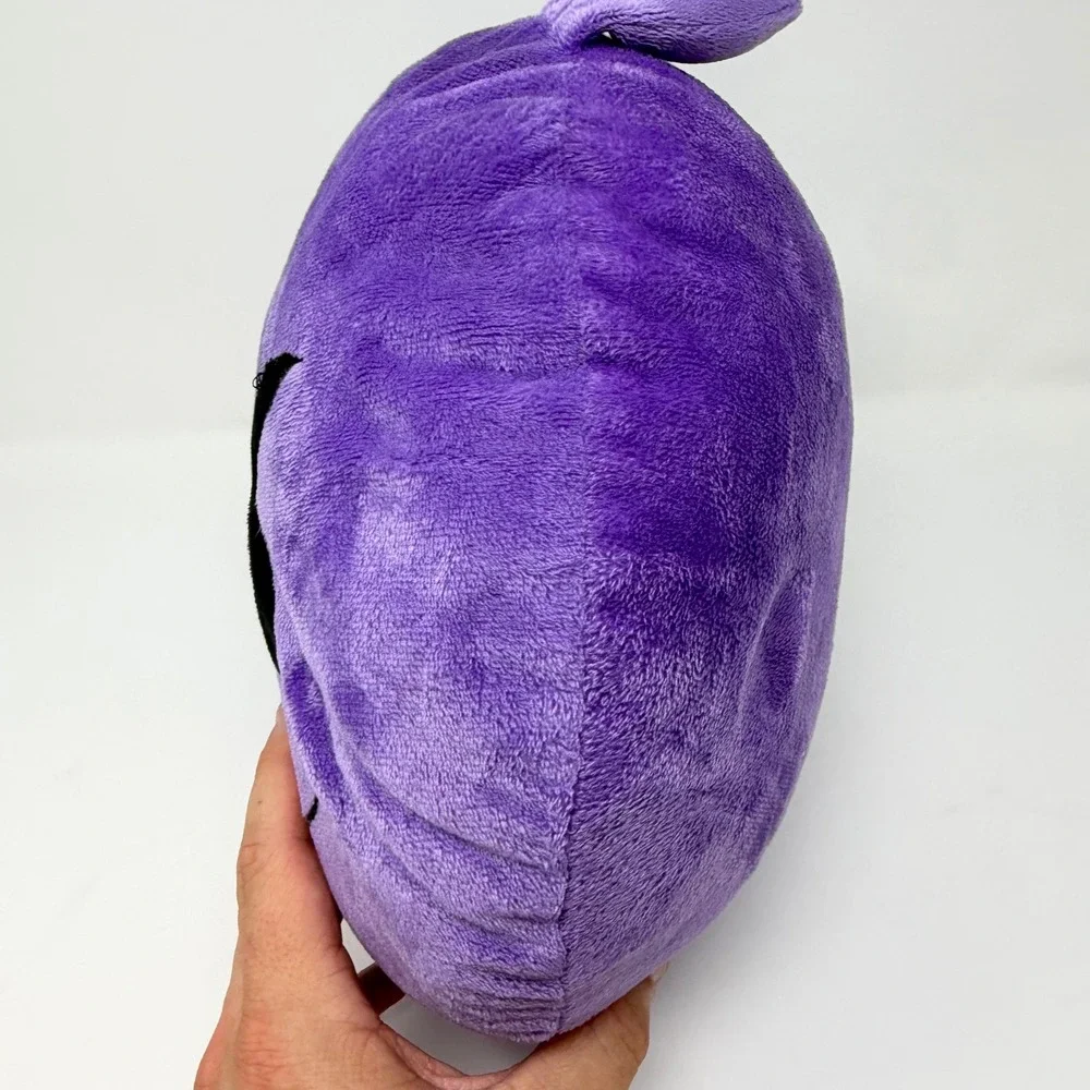 Purple Devil Emoji Plush Pillow Horns Smiling Face Halloween Stuffed Toy Cushion